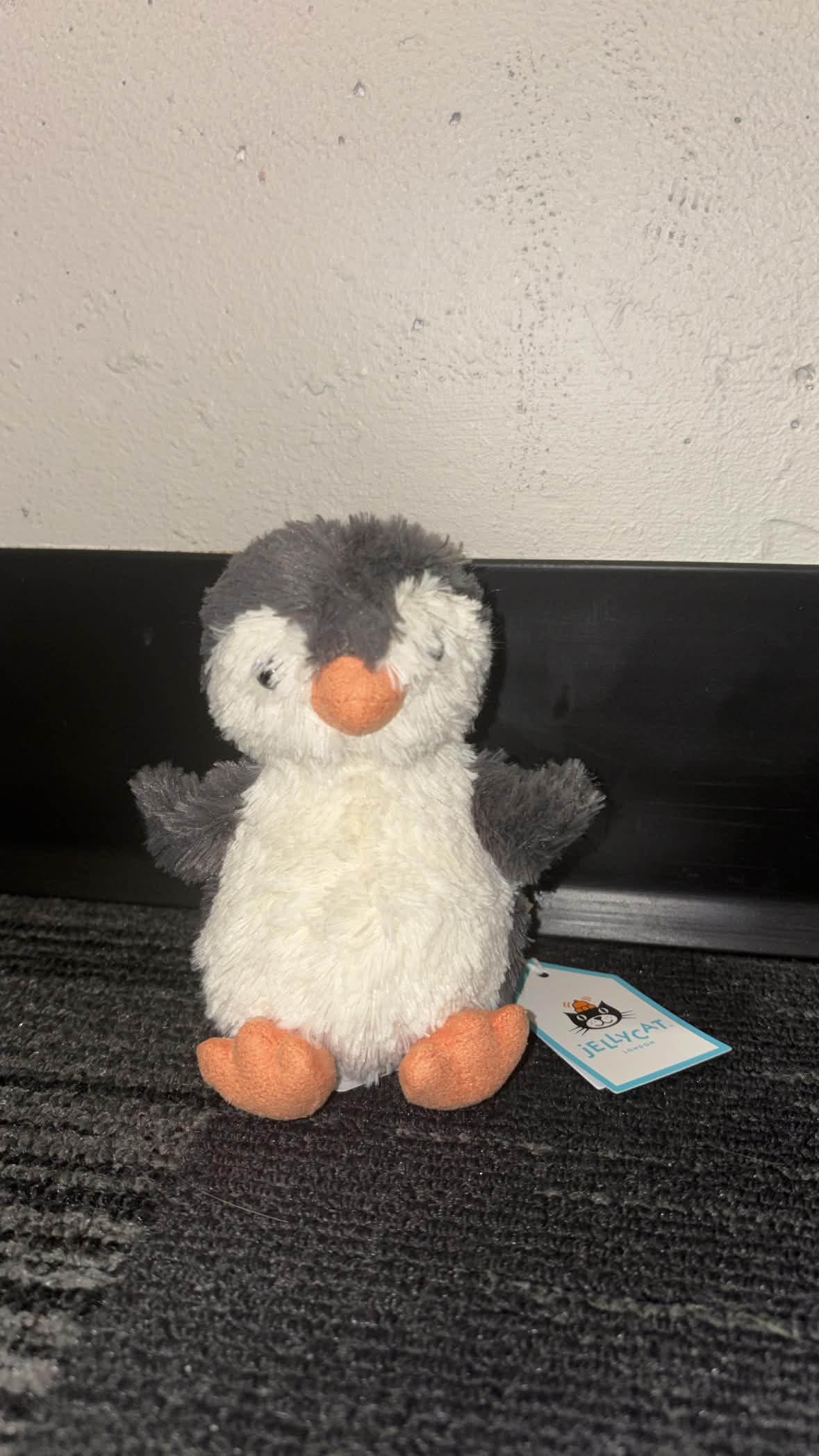 A charming stuffed penguin toy. The project investigates how form and material can be used to create a distinctive visual character.